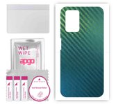 apgo Protective Skin Sticker for the back compatible with Xiaomi Redmi Note 11 4G, Wrap Film, Foil, Vinyl - Pattern Carbon Chameleon CAKA1