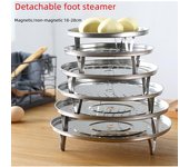 Bandeja de vapor desmontable de acero inoxidable: herramienta de cocina multiusos y portátil 18cm Stainless Steel Steamer