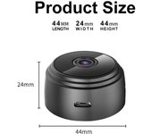 Mini cámara WiFi A9 Mini cámara aplicación remota Monitor seguridad del hogar 1080P cámara inalámbrica IR negro