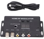 Modulador UHF de vídeo a canal RF Modulador RF doméstico para reproductores de DVD Juegos Digital