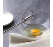 Batidor de huevos semiautomático a presión de la mano, accesorios de cocina de acero inoxidable, herramientas, utensilios de crema de giro automático, batidor Manual