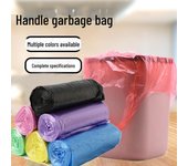Bolsas de basura portátiles negras tipo chaleco, rollo de bolsas desechables para la limpieza de la cocina y el hogar. One roll (15 pieces)