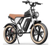 Bicicleta eléctrica Ridstar Q20 LUXE de 20 pulgadas con neumáticos anchos, 1500 W, 48 V, 20 Ah, hasta 80 km, cuadro de aleación de aluminio, frenos de disco de aceite 48V 1500W 20Ah negro