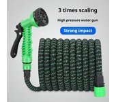 Manguera de agua para jardín flexible, expandible, sin dobleces, con 7 modos de rociado, manguera rociadora de alta presión de plástico sin olor 25FT
