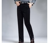 Pantalones de pana para hombre Pantalones rectos elásticos Pantalones retro sueltos casuales de cintura alta 42 azul zafiro