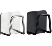 Nuevo soporte autoadhesivo para esponjas de cocina, escurridor de fregadero, soporte de almacenamiento de acero inoxidable, accesorios para fregadero de cocina.