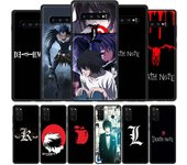 Funda de teléfono Anime Death note para Samsung Galaxy S20 FE S10 S21 Plus S20 Ultra 5G S10e S8 S9 Plus S7 Edge, funda negra Galaxy S7