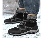 Zapatillas de invierno para hombre, acolchadas, gruesas, cómodas y cálidas de algodón, para exteriores 48