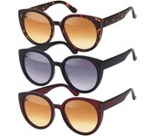 Gafas de sol polarizadas atemporales para mujer. One Size gris