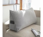 Respaldo grande para sala de estar, cojín de respaldo rectangular, almohada de reina, cojín lumbar 60*35*20cm azul cielo