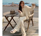 Abrigos de lana de cordero a la moda coreana para mujer, ropa de calle de lujo, chaquetas de piel sintética con cuello redondo, abrigo de felpa grueso y cálido para invierno S