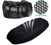 Funda protectora de asiento de malla 3D para motocicleta, cojín antideslizante de malla, funda de asiento de malla para motocicleta, scooter y bicicleta