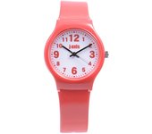 Gafas de sol J-AXIS TCL27-RE para mujer (Reloj colorido Llama del sol) Reloj redondo analógico rojo
