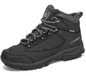 BONA, nuevos diseñadores, zapatos de senderismo de cuero nobuk para hombre, botas de escalada de otoño e invierno, zapatos de caza de Trekking de alta calidad, zapatillas deportivas para hombre 41 negro
