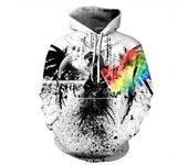 Sudadera con capucha para hombre, ropa de calle con estampado 3D de águila, jersey de manga larga, chaqueta de Hip Hop, ropa deportiva informal con capucha, primavera y otoño M