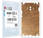 apgo Protective Skin Sticker for the back+sides compatible with Huawei Mate 10, Full Wrap Film, Foil, Vinyl - Pattern Rusty Copper