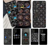 Funda de cabina de piloto de avión de aviación para Samsung Galaxy S22, S21 Ultra, Note 20, S8, S9, S10, Note 10 Plus, S20 FE, S21 FE Galaxy S8