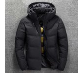 Chaqueta de invierno para hombre, abrigo térmico grueso de calidad, Parka roja y negra para nieve, prendas de vestir cálidas para hombre, chaqueta de plumón de pato blanca a la moda para hombre M rojo