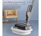 Aspiradora barredora inalámbrica de mano para suelos duros, aspiradora eléctrica inalámbrica, aspiradora automática 2 en 1 para uso en seco y húmedo