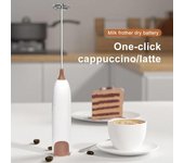 Espumador de leche eléctrico Espumador de bebidas de cocina Batidora Agitador Crema de café Capuchino Batidor Mezcla espumosa Batidor de huevos café