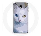 Coque pour Samsung Galaxy S5 Turc de van Chat oeil bleu et oeil jaune