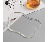 Posavasos de PVC transparente de moda: Tapete térmico creativo de vidrio suave para té o café 1 piece