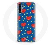 Coque pour Huawei P30 Pro BTS Bangtan Garçons BT21 TATA de V Fond Bleu