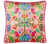 Funda de cojín con estampado de cachemira de Kate Merritt 50cm x color rosa/azul