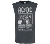 Camiseta sin mangas amplificada para hombre de AC/DC Highway To Hell XS carbón