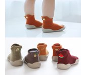 Zapatos de bebé recién nacido, calcetines de suelo antideslizantes con patrón bordado, suela de goma suave para niñas, botines para cuna, zapatillas de deporte para niños 20/21