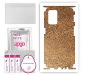 apgo Protective Skin Sticker for the back+sides compatible with Oppo A54 (2021), Full Wrap Film, Foil, Vinyl - Pattern Rusty Copper
