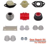 15 unids/set Kit de reparación de palanca de cambio de marchas para VW Golf Jetta Seat Toleto Ibiza Selector varillaje Bush piezas de repuesto 191798116A MT 1SET
