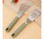 Espátula de cocina antiadherente de acero inoxidable, espátula para pescado frito, agarre cómodo, espátula ranurada para carne y panqueques, utensilio de cocina B
