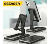 Soporte plegable para teléfono móvil, tableta, escritorio, para IPad, IPhone, Samsung, soporte de escritorio ajustable, soporte para teléfono inteligente negro