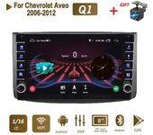 Radio estéreo para coche Android para Chevrolet Aveo 2006-2012 con botón, reproductor Multimedia de vídeo 2Din, navegación GPS 1 + 16GB 1+16GB