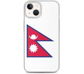 Funda iPhone Drapeau du Népal - PIXELFORMA - iPhone 13 - Protección completa - Souple de silicona - Souple