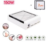 Aspirador de uñas de 150W, recolector de polvo de uñas, Material profesional, Extractor de uñas, ventilador para manicura, absorbente de polvo EU