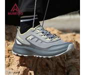 HUMTTO, zapatos deportivos transpirables para hombre, zapatillas ligeras de verano para carreras de montaña para hombre, zapatillas de deporte antideslizantes informales de marca de lujo a la moda para hombre 39 gris