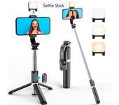 Trípode portátil para teléfono con palo Selfie de 41 pulgadas con trípode extensible remoto inalámbrico con rotación de 360 ​​grados Q02S-B