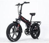 Bicicleta eléctrica RANDRIDE YX20M 17AH Ebike, bicicleta de montaña eléctrica de 50 KM/H, bicicleta eléctrica de 1000 W para adultos, bicicleta eléctrica de neumáticos anchos CST 20*4.0 con alcance de 60 KM M negro