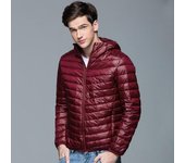 Abrigo de invierno mullido para hombre, chaquetas de pato blancas 90% con capucha, abrigo de plumón ultraligero, Parkas ajustadas portátiles 5XL 6XL S
