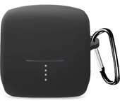 Estuche de silicona totalmente compatible con protección completa. Viene con estuche totalmente compatible con Audio-Technica ATH-CKS50TW, cubierta, mosquetón [HUKWIMO], a prueba de golpes. negro
