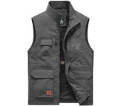 Chaleco de pesca con múltiples bolsillos para exteriores, fotografía, montañismo, viajes, chaleco múltiple, chaleco de ocio 6XL