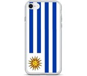 Coque pour iPhone - PIXELFORMA - iPhone 8 - Drapeau de l'Uruguay - Sopa de silicona - Design léger