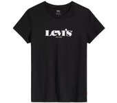 Levi's The Perfect Tee, Camiseta negra Mujer XS negro