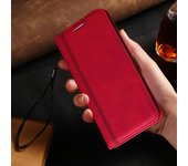 Funda de cuero con tapa para teléfono Samsung Galaxy A04S A14 A34 A54 A53 S21 FE S22 S23 Ultra Plus Xiaomi Poco X5 iPhone 14 13 12 11 Pro Max For Samsung Galaxy A04S rojo