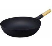 Sartén de hierro con placa de magma Takumi Japan Takumi Japan con superficie de hierro irregular Wok de 30 cm compatible con IH El procesamiento desigual en la superficie del hierro
