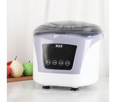 Lavadora De Verduras Doméstica Limpieza Completamente Automática Palillos Ingredientes Frutas Verduras Máquina De Limpieza De Oxígeno Multiusos blanco/negro