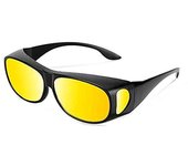 Gafas de conducción nocturna antideslumbrantes con visión nocturna HD y polarizadas para hombres y mujeres amarillo