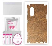 apgo Protective Skin Sticker for the back+sides compatible with Xiaomi Redmi K40 Gaming, Full Wrap Film, Foil, Vinyl - Pattern Rusty Copper